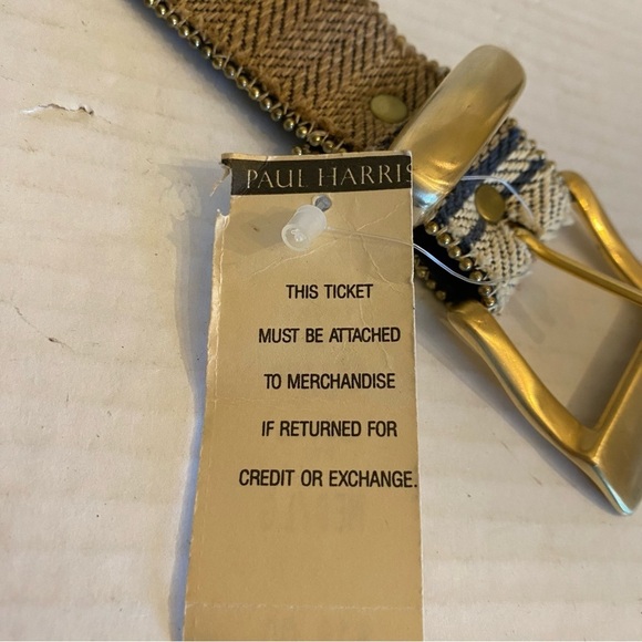 Vintage Paul Harris Blanket Style Belt Studded Western Color Size M/L NWT - Picture 6 of 14